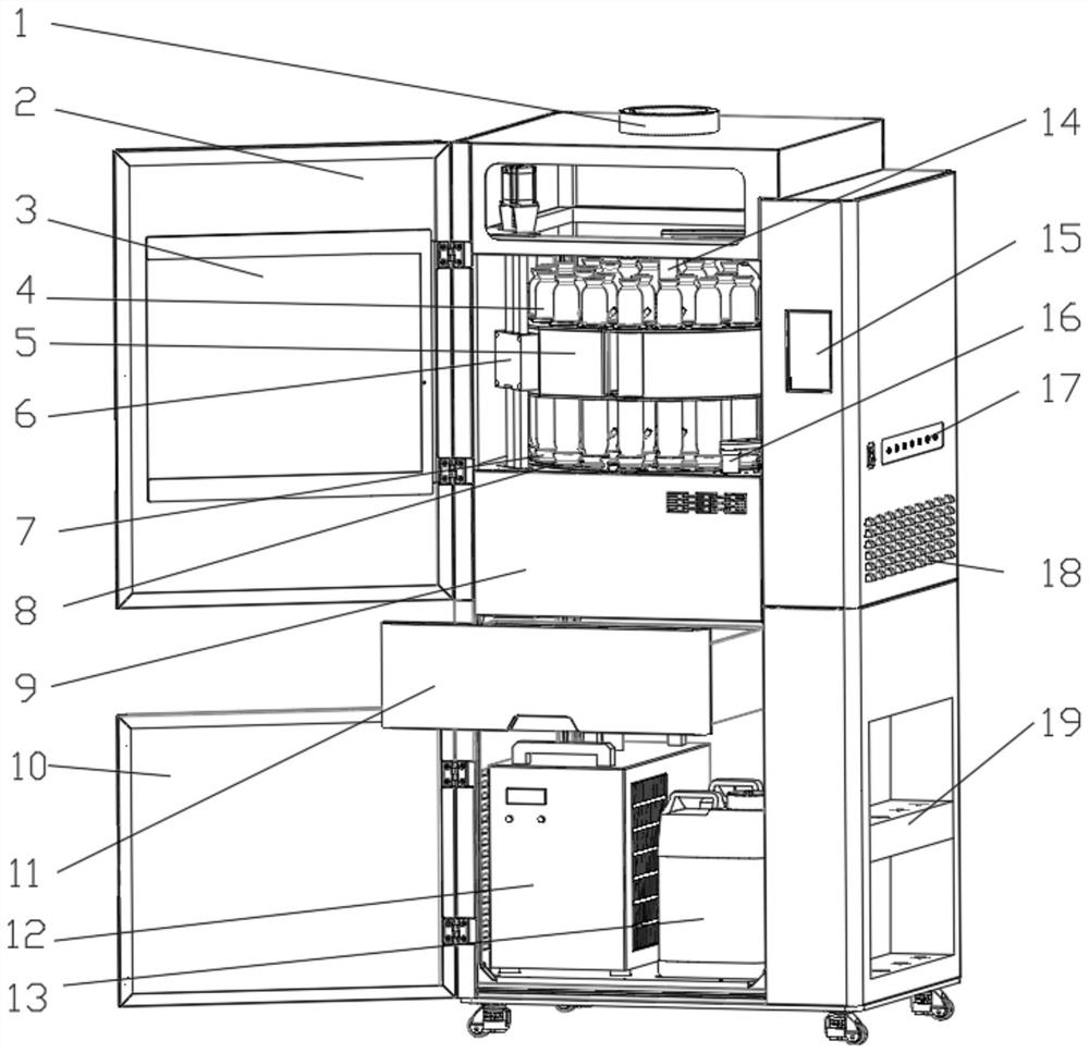 Device for digestion and titration of sample tube