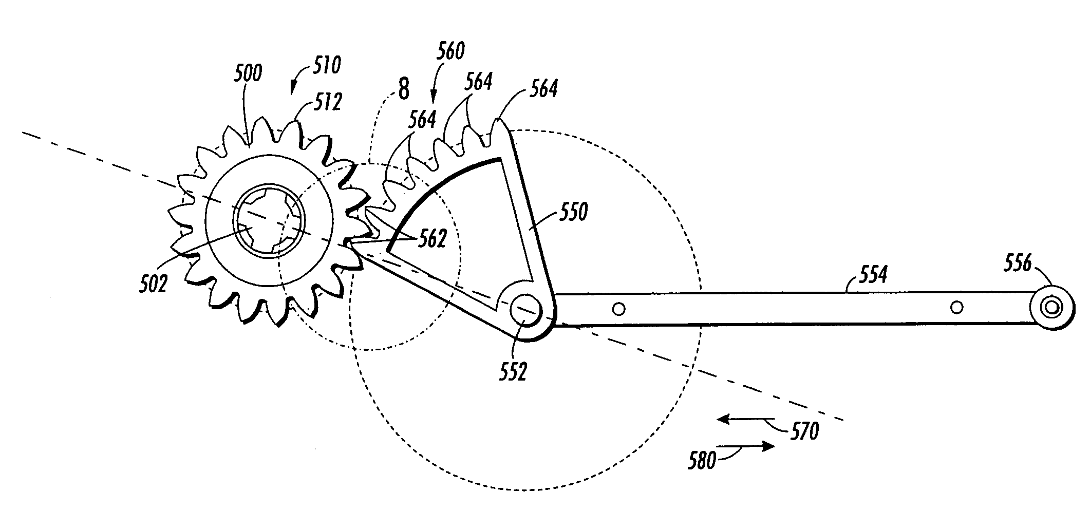 Gear modification that enables direct off-center engagement