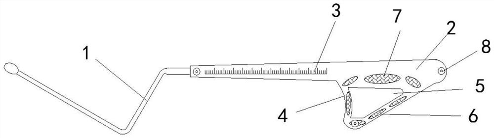 Surgical curette with navigation assisting function
