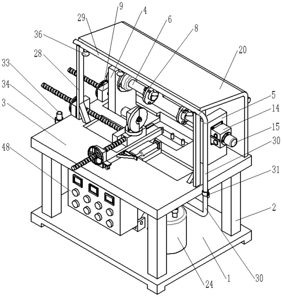 A gear hob blade sharpening machine