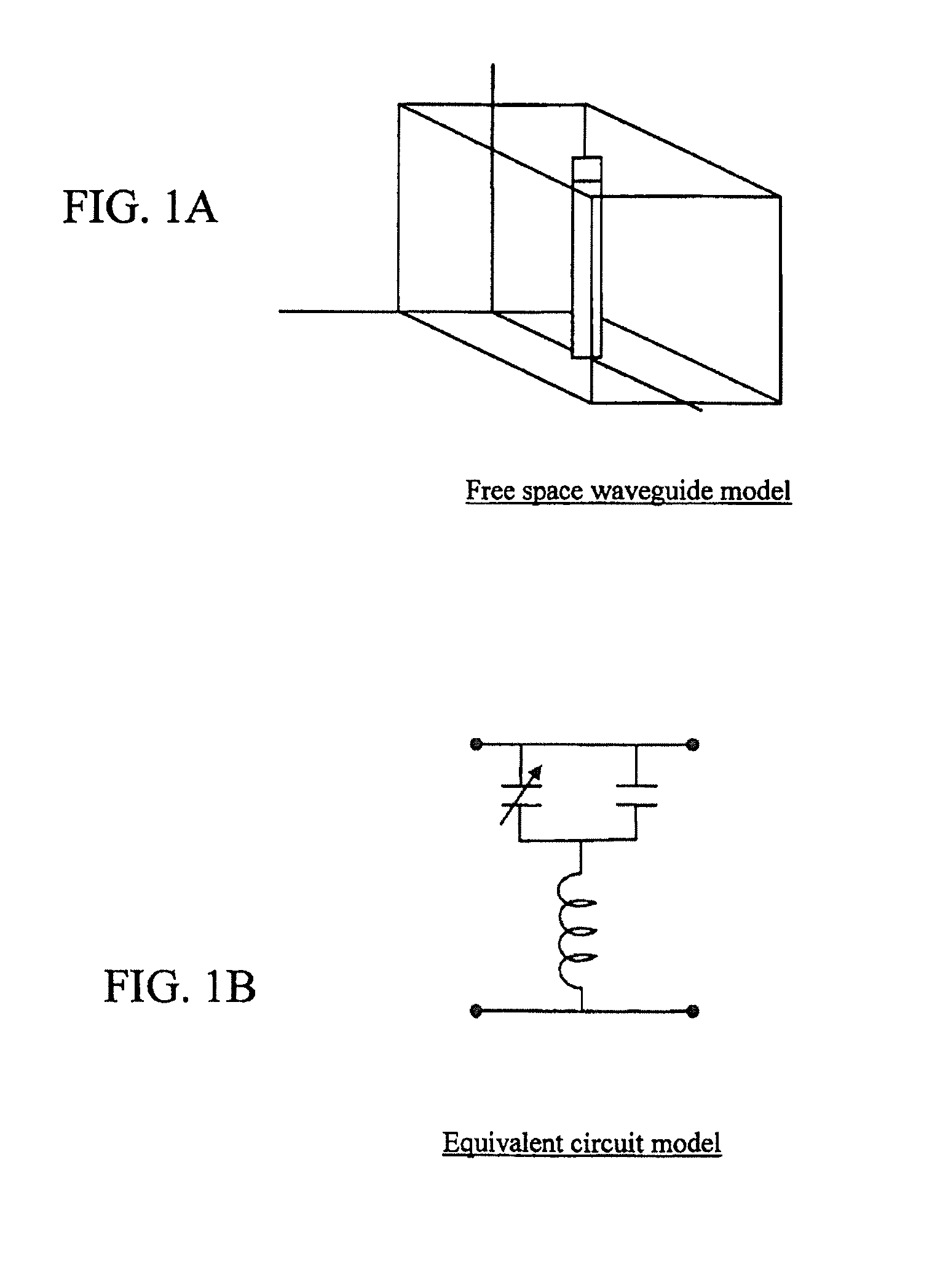 Free-space phase shifter having series coupled inductive-variable capacitance devices