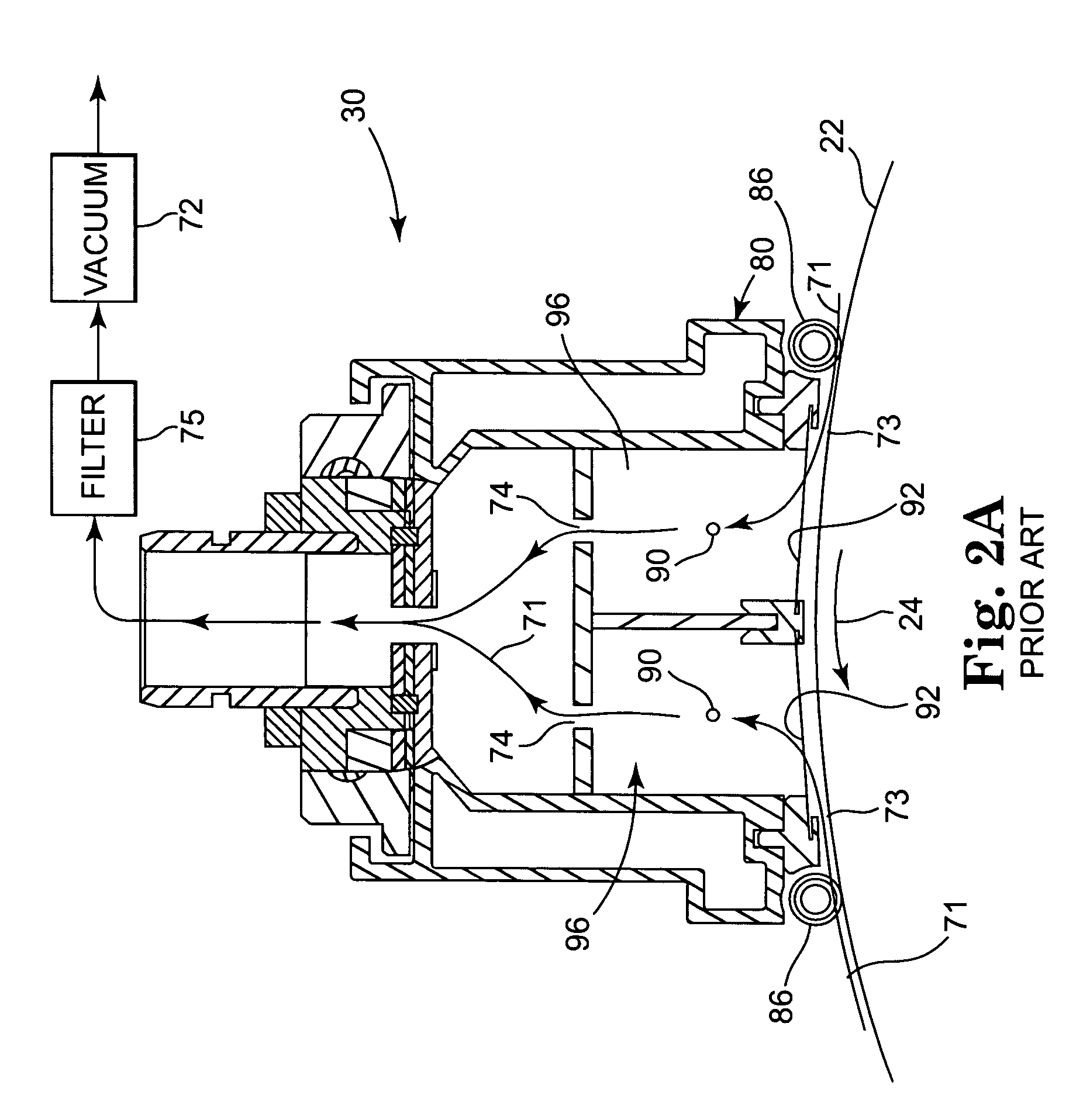 Apparatus and method for reducing contamination of an image transfer device