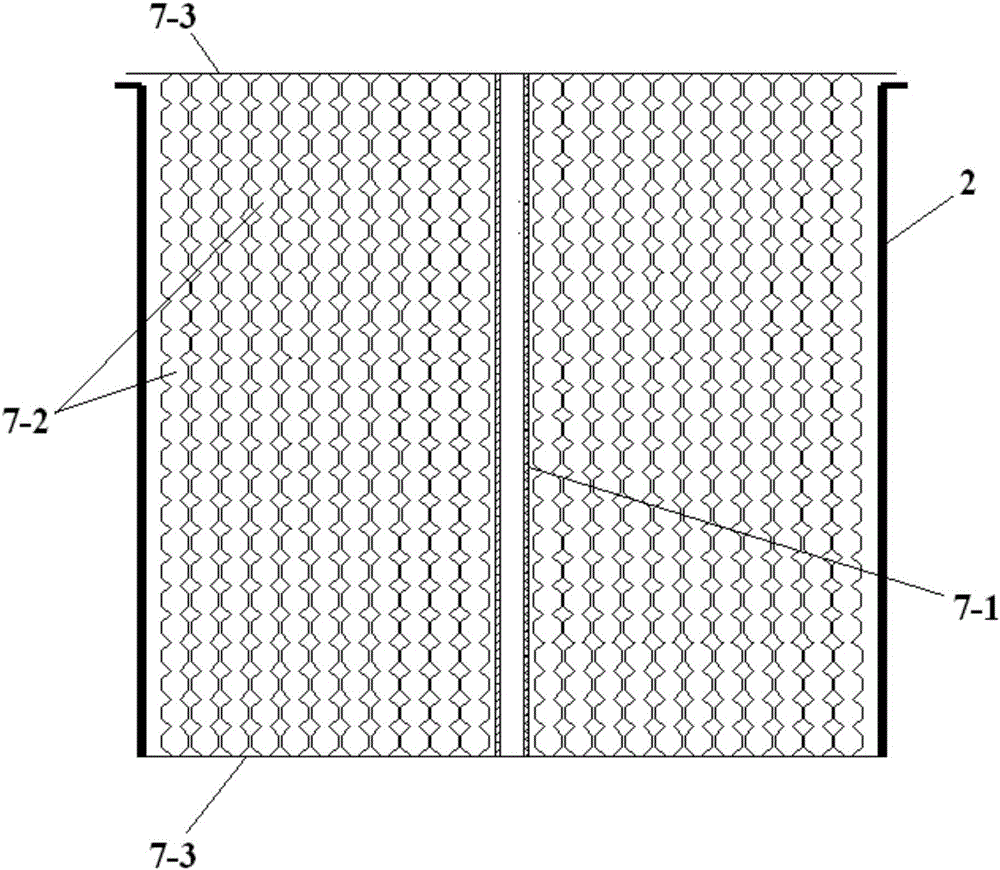 Vertical eddy current reinforced separation device and granulation fluidized bed for efficient solid-liquid separation