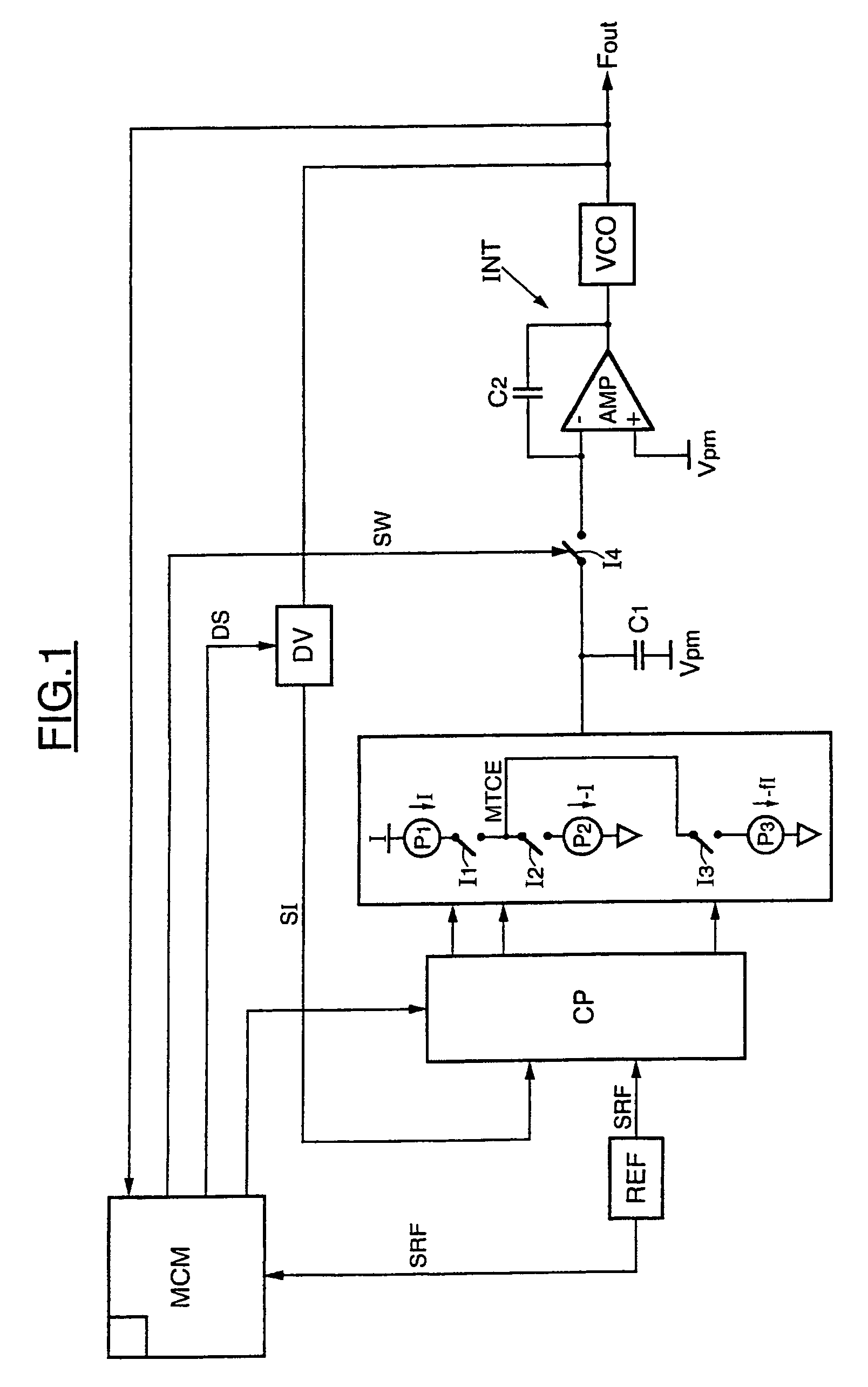 Method and device for generating a signal by fractional frequency locked loop