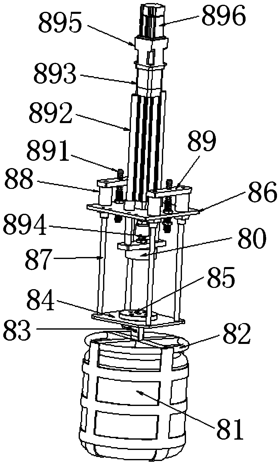 Furniture impact testing machine