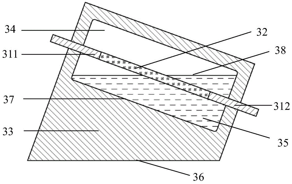 Coreless optical fiber-based tilt angle sensor capable of discriminating direction