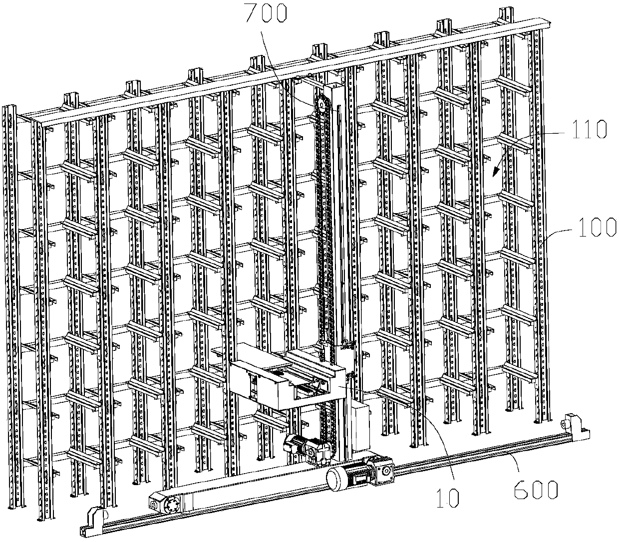 Goods carrying mechanism and stereoscopic warehouse