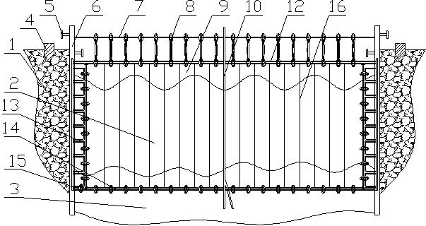 Lake water isolating apparatus and isolating method