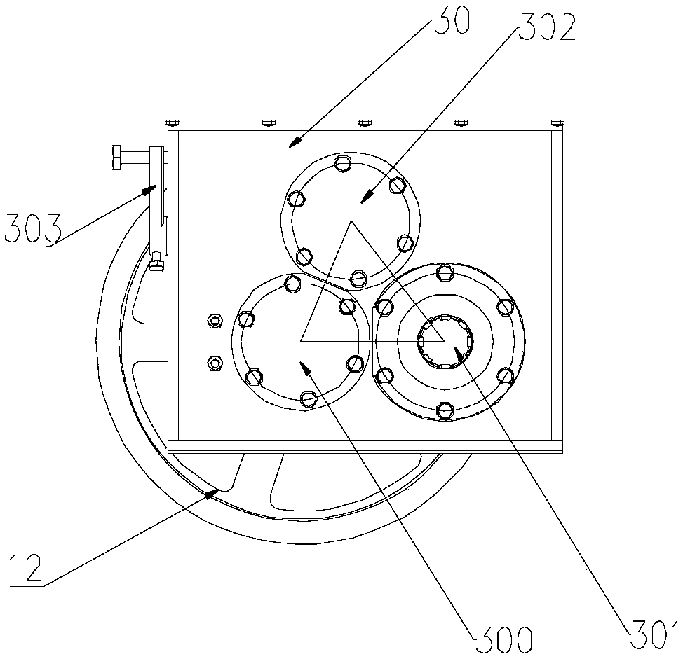 Tensioning mechanism and rotary cultivator