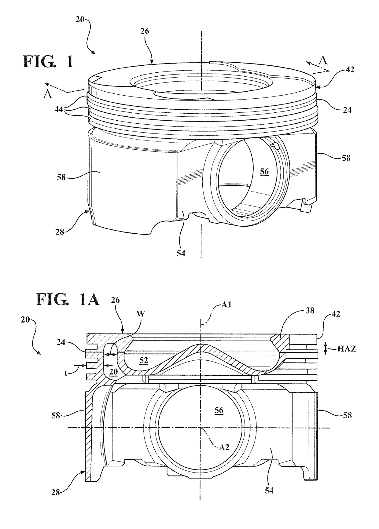Hybrid induction welding process applied to piston manufacturing