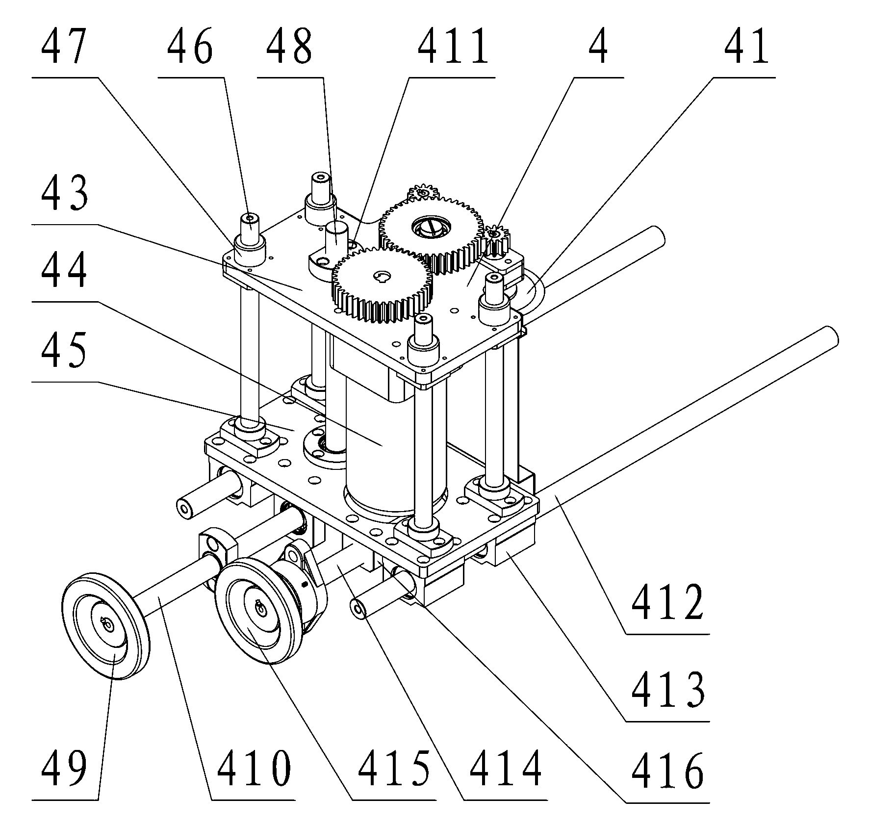 Pressure feed and fish belly cutting device