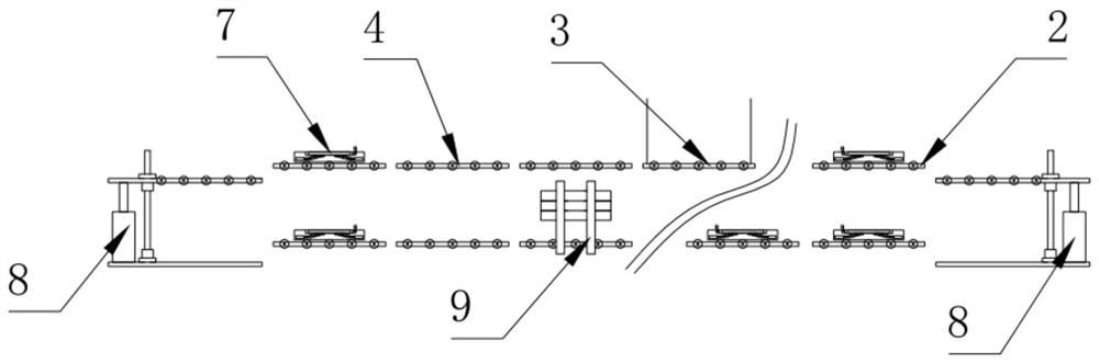 Assembly line type sliding rail system for stereo garage