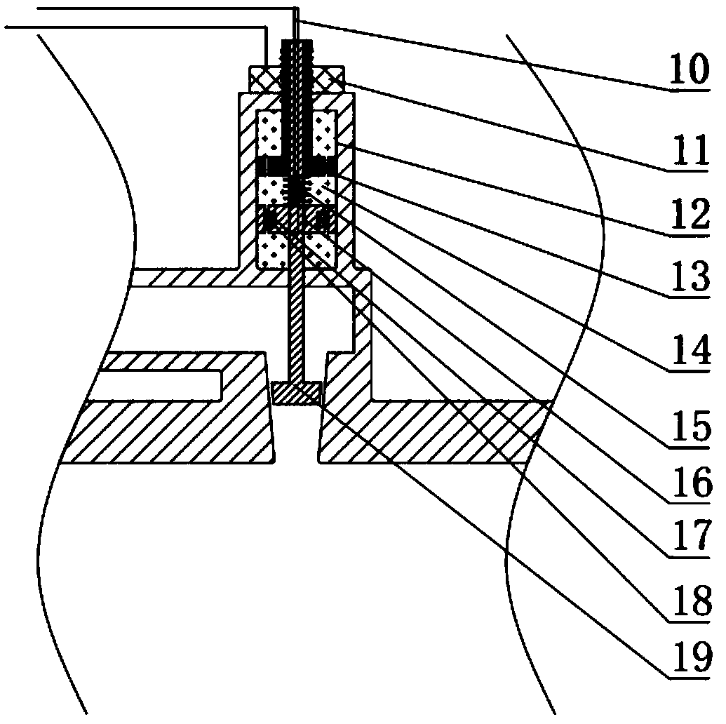 Front-mounted spray pipe type magneto-rheological recoil reducing device used for multi-bullet series fire cannon