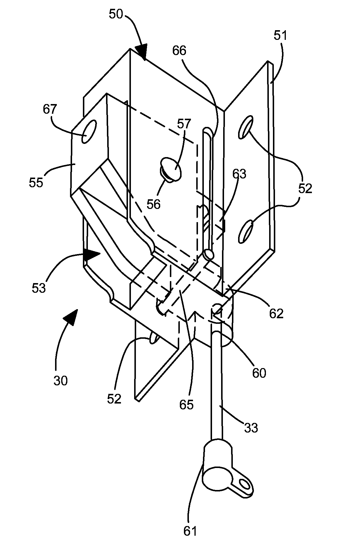 Retracting storage tray system with locking trunnion