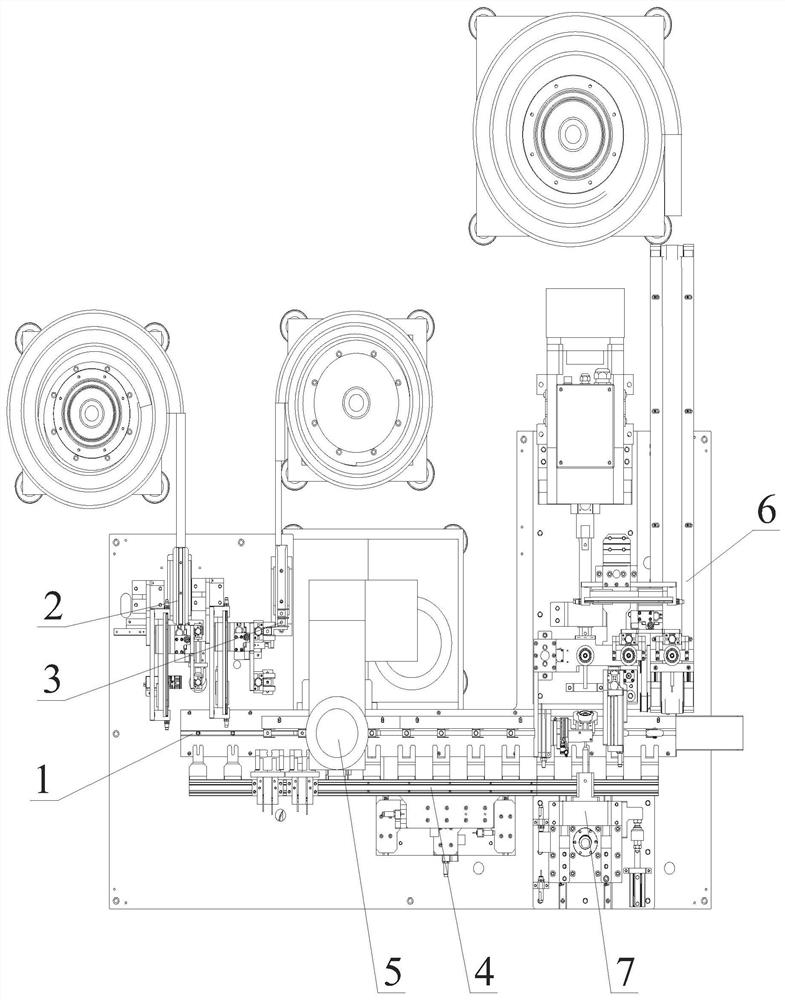 Automatic assembling machine for stem wheels