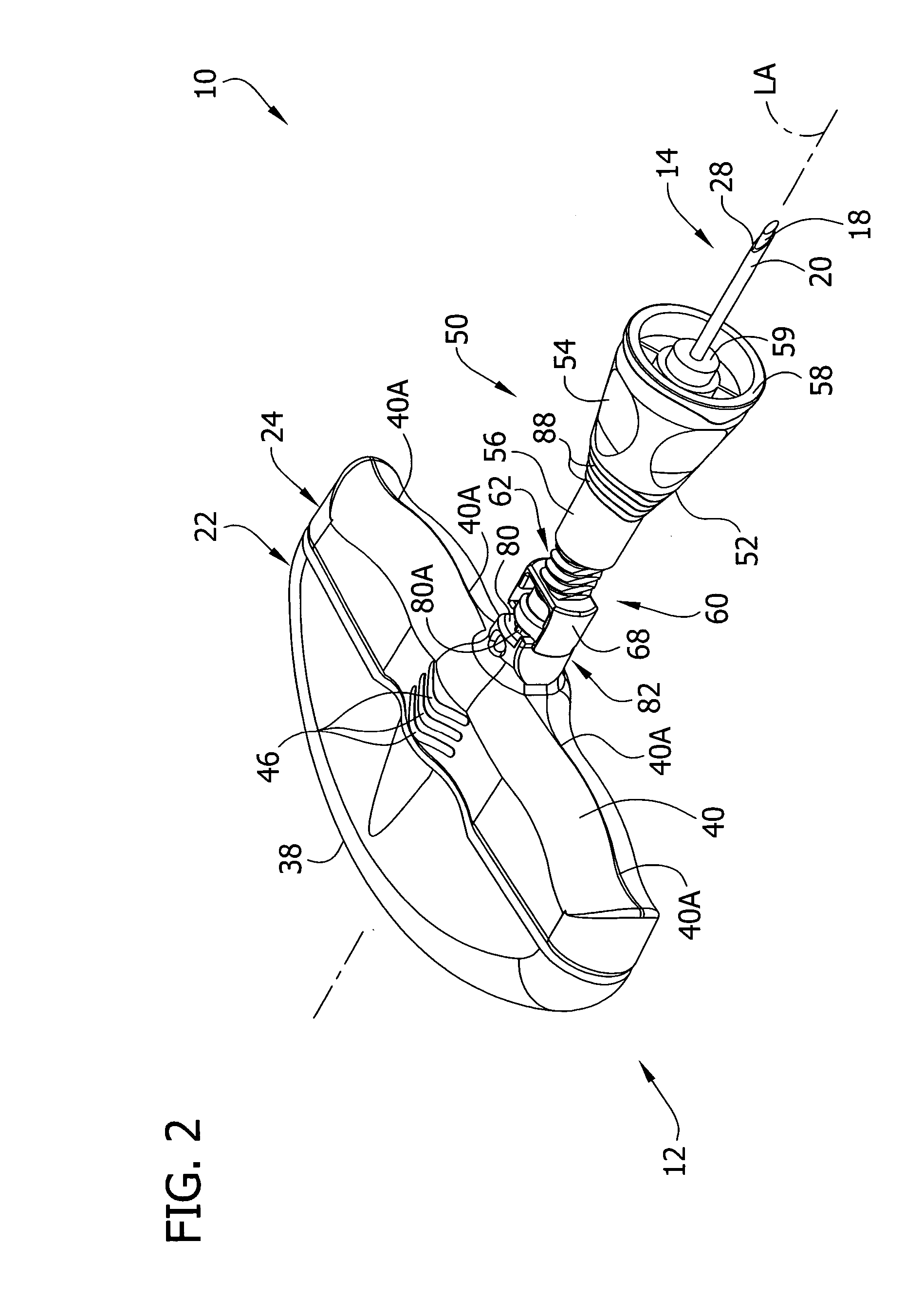 Needle assembly with removable depth stop