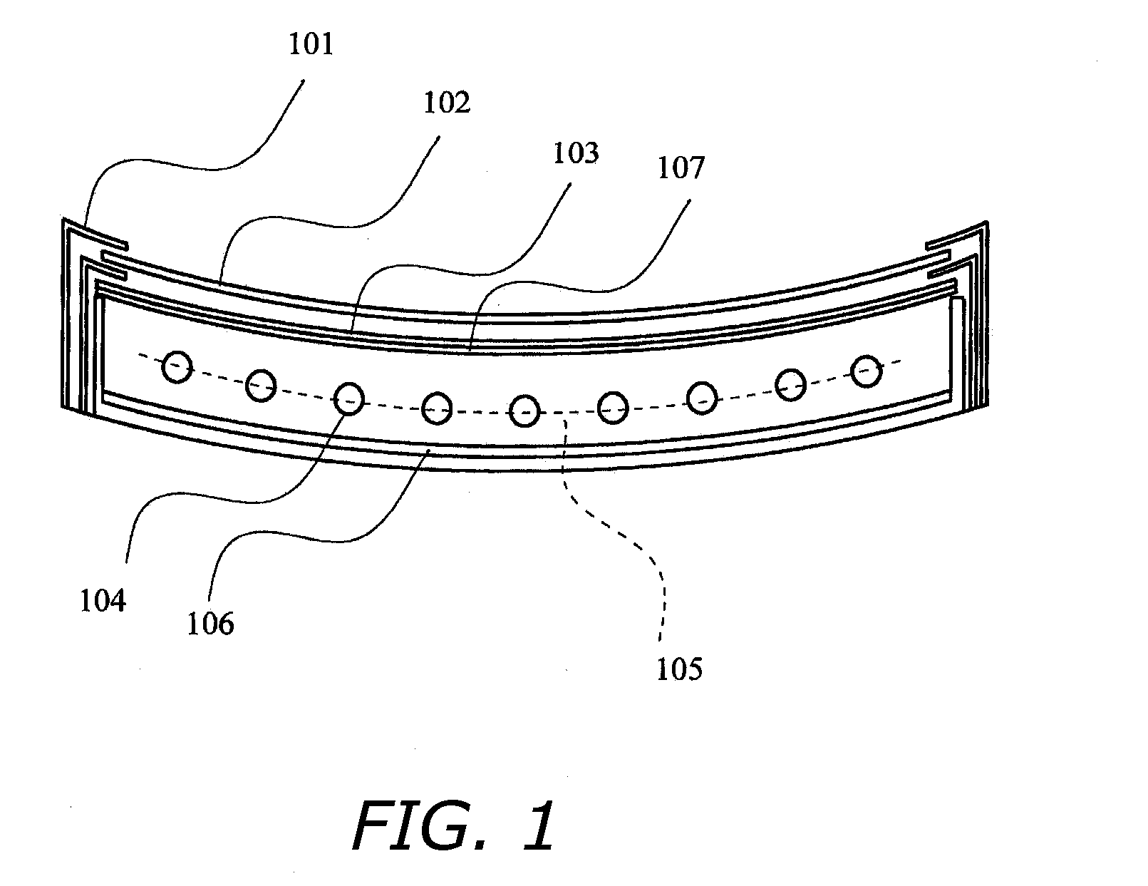 Curved Liquid-Crystal Display Device and Backlight Used for Curved Liquid-Crystal Display Device