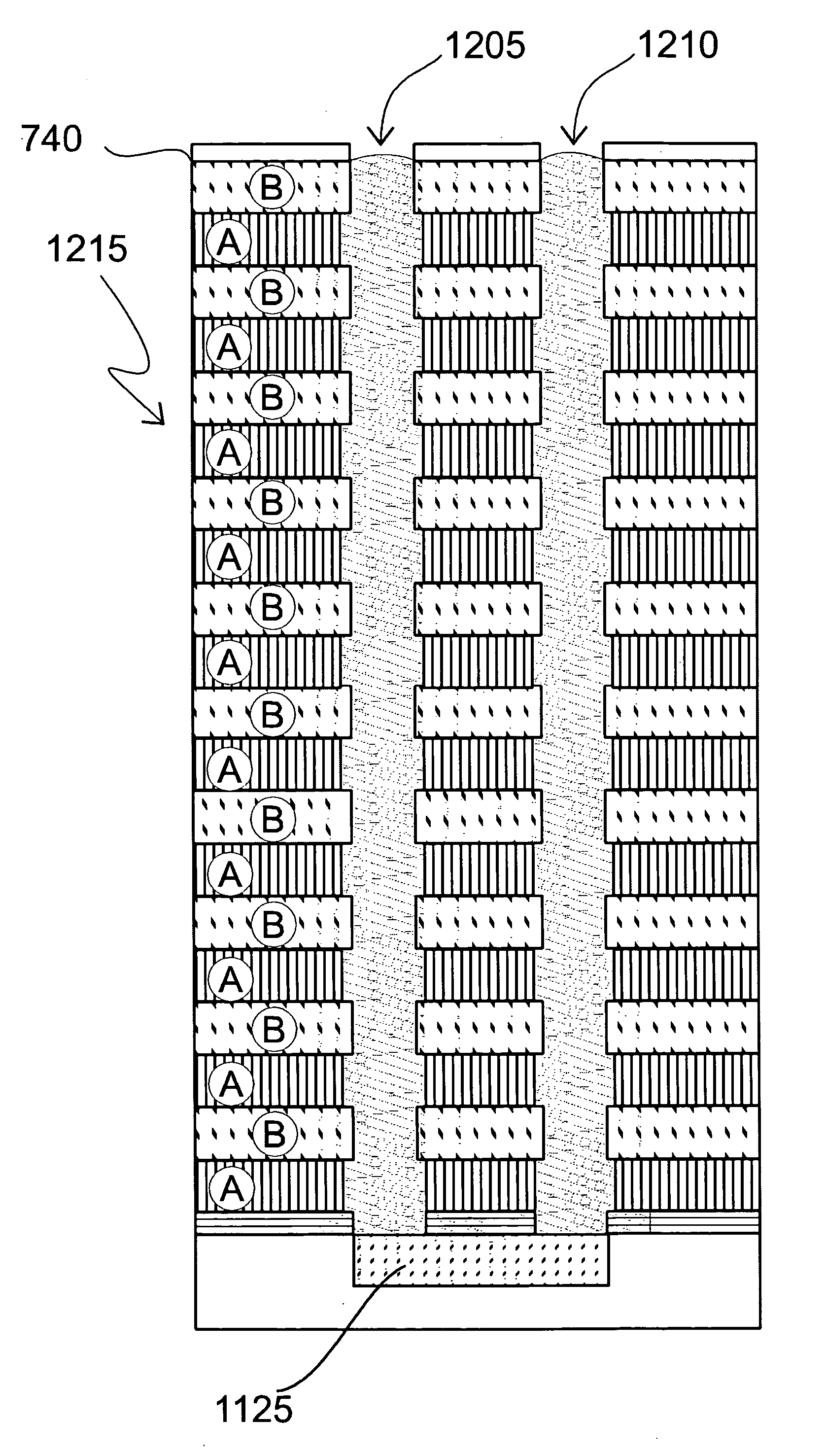 Method of fabricating data tracks for use in a magnetic shift register memory device