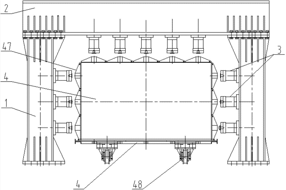 Tunnel lining structure uniform load test system and sealing method thereof