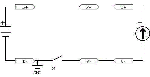 A lithium battery charging protection circuit