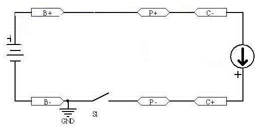 A lithium battery charging protection circuit