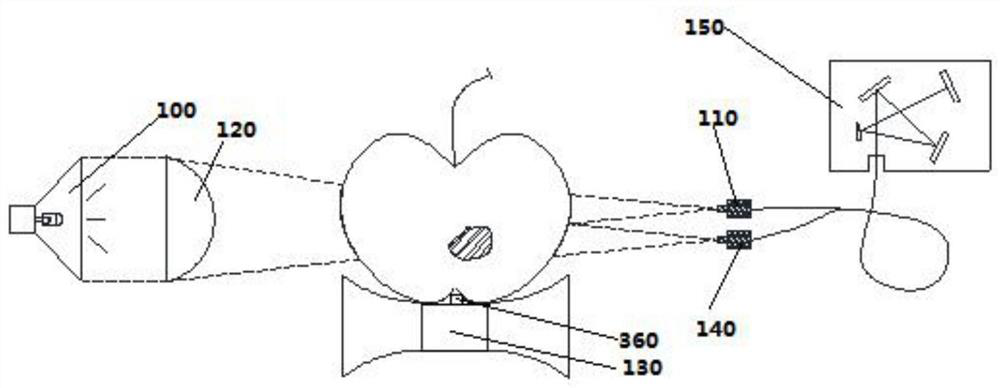 Method and device for improving sorting precision of inner-moldy apples