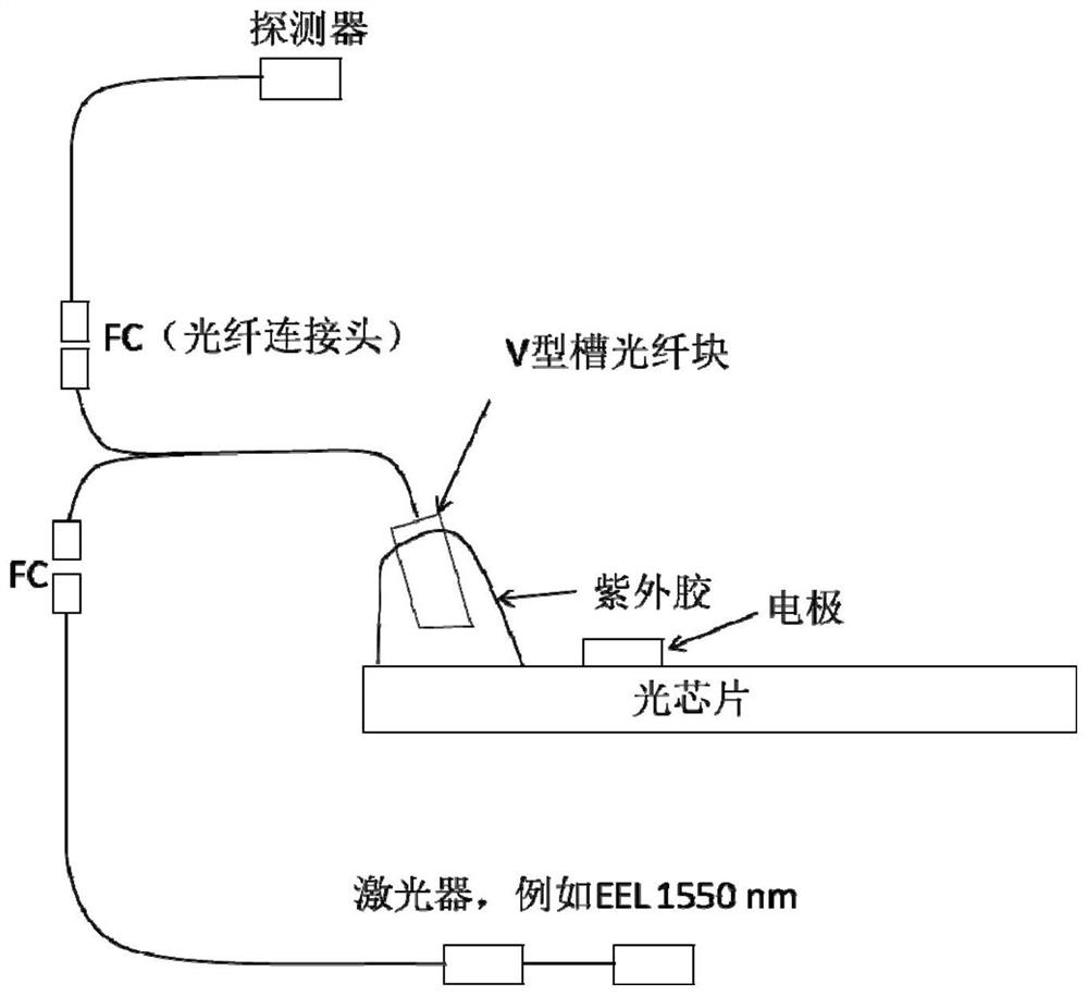 A testing system and testing method for an optical chip