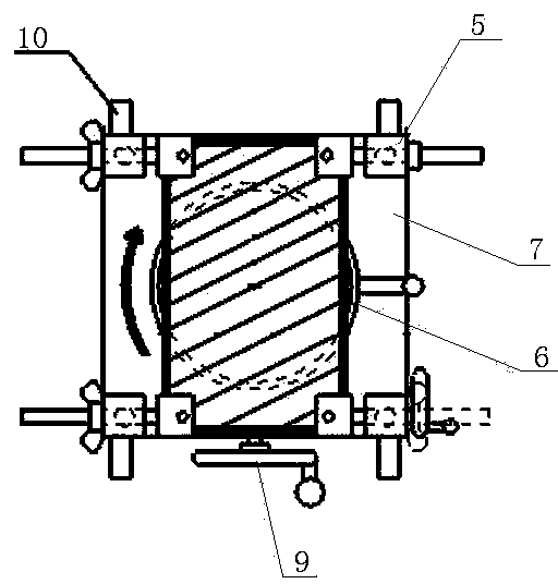 Dry-type joint coal rock sampling device and sampling method thereof