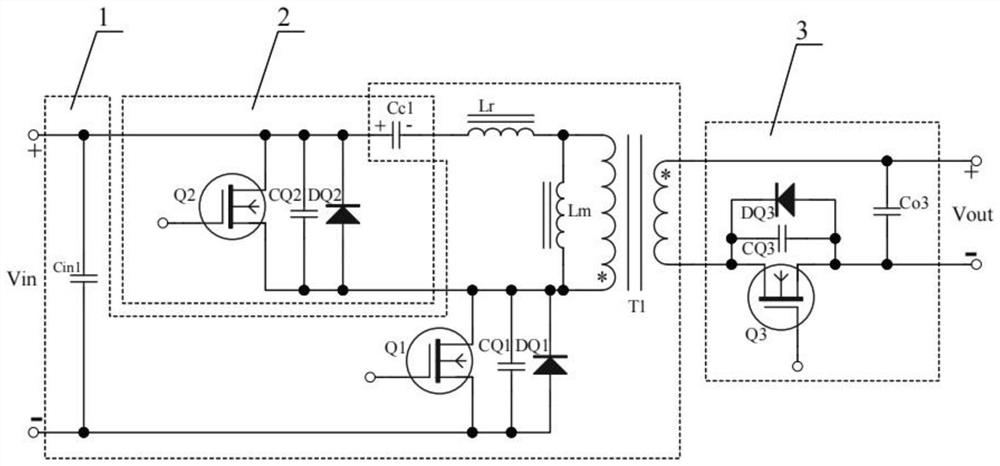 Flyback converter circuit of series active clamp