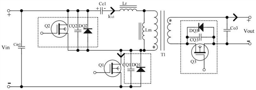 Flyback converter circuit of series active clamp
