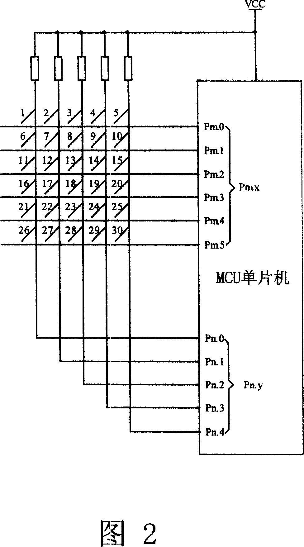Keyboard matrix pagerank method based on Boolean process