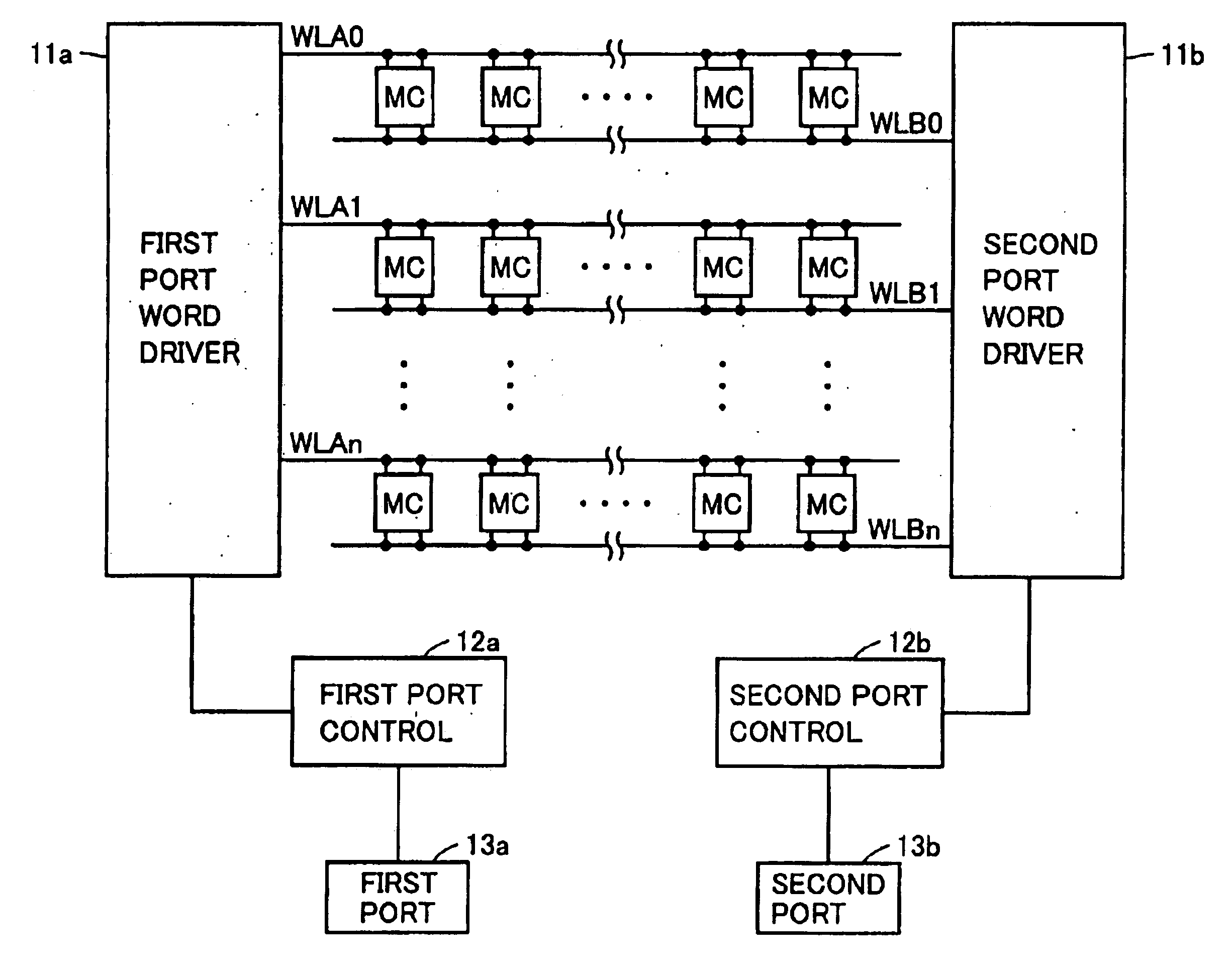 Reduction of capacitive effects in a semiconductor memory device