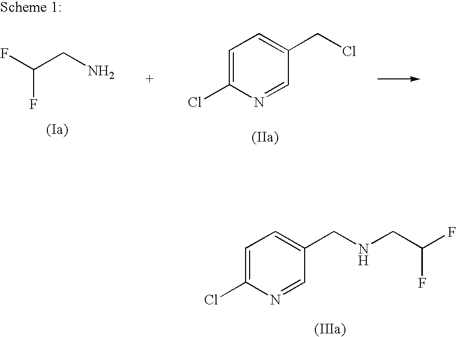 Method for producing 2,2-difluoroethylamine derivatives by imine hydrogenation
