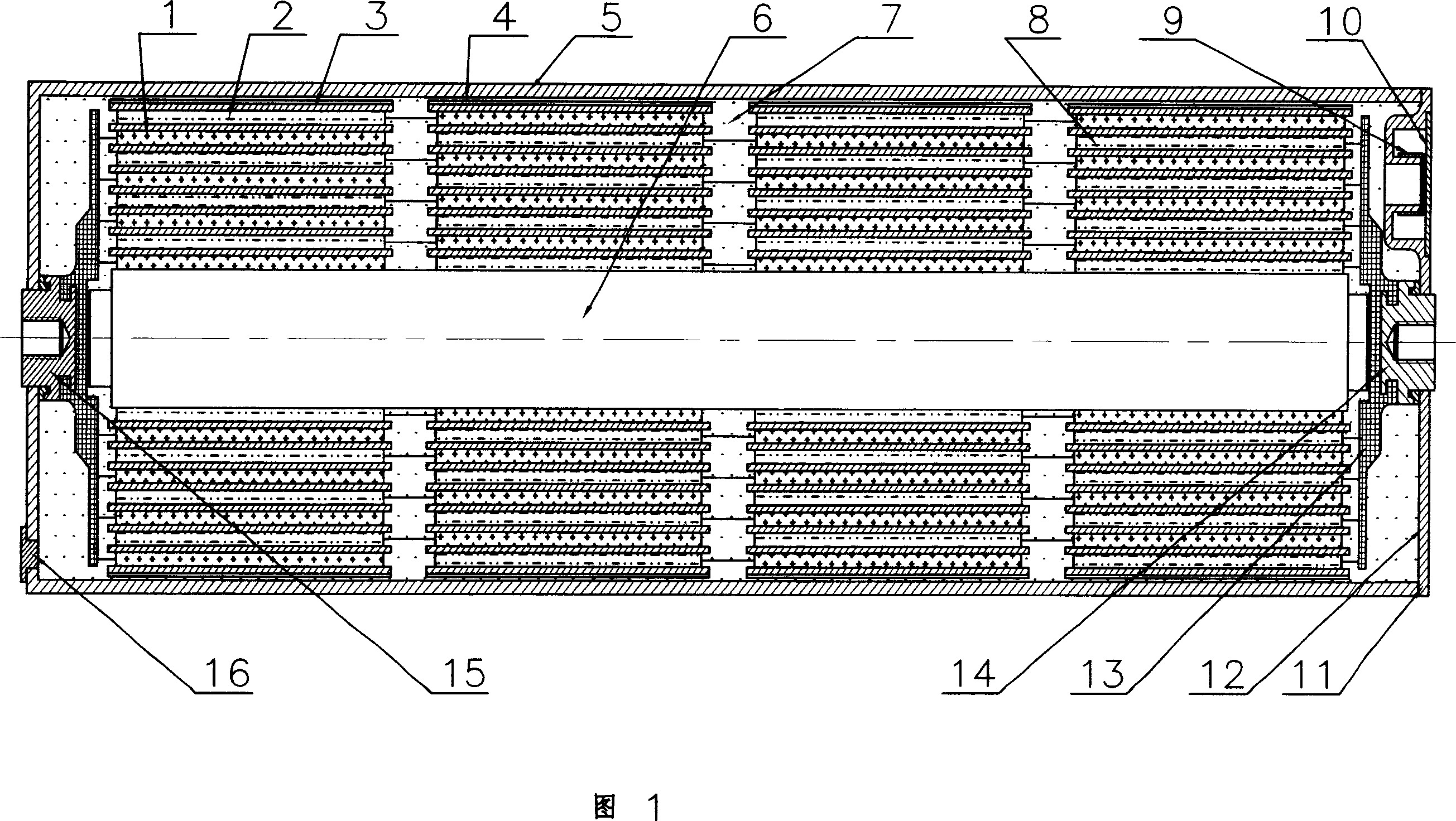 Quasi-two-pole winding-structure lead-acid battery and making method