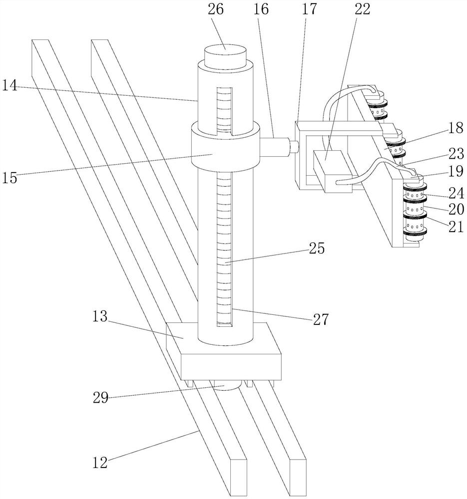 Heat dissipation system for high-voltage frequency converter of desulfurization and denitrification induced draft fan