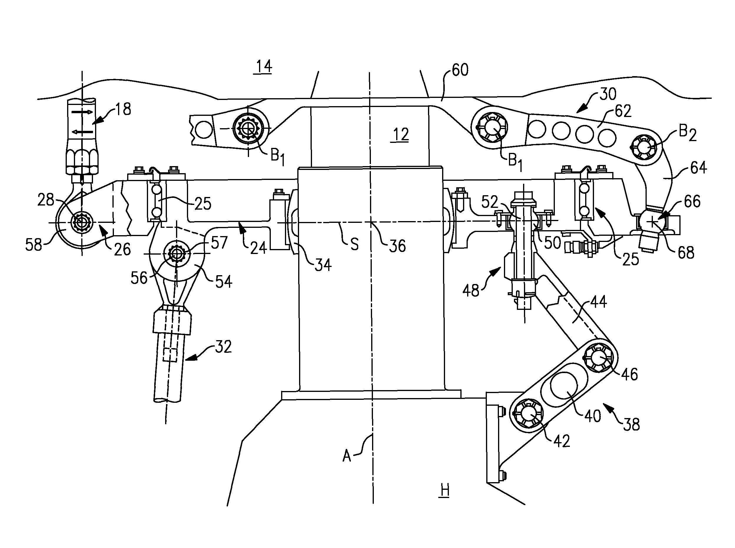 Compact load path swashplate assembly