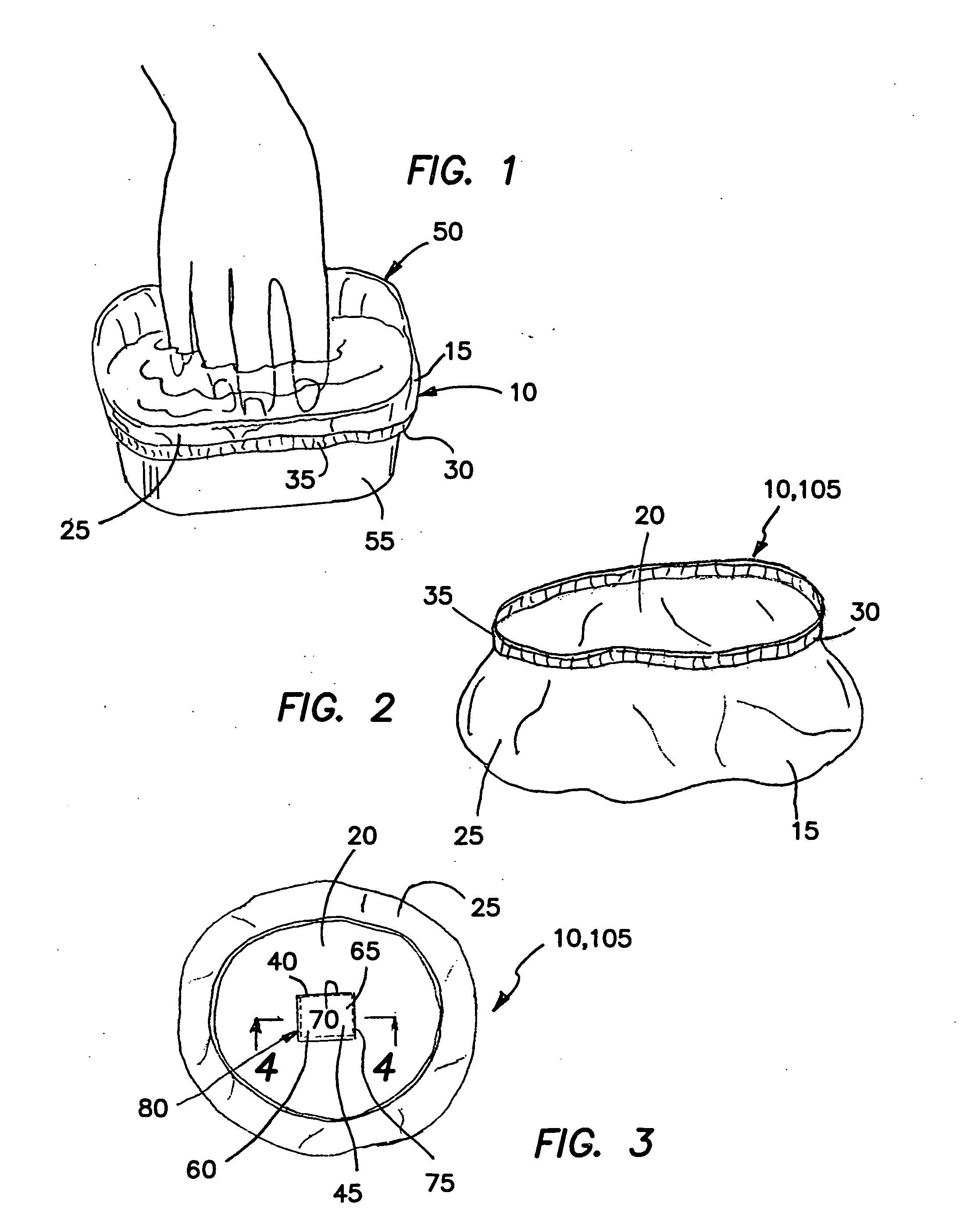 Hand and foot bath liners with solution bubble