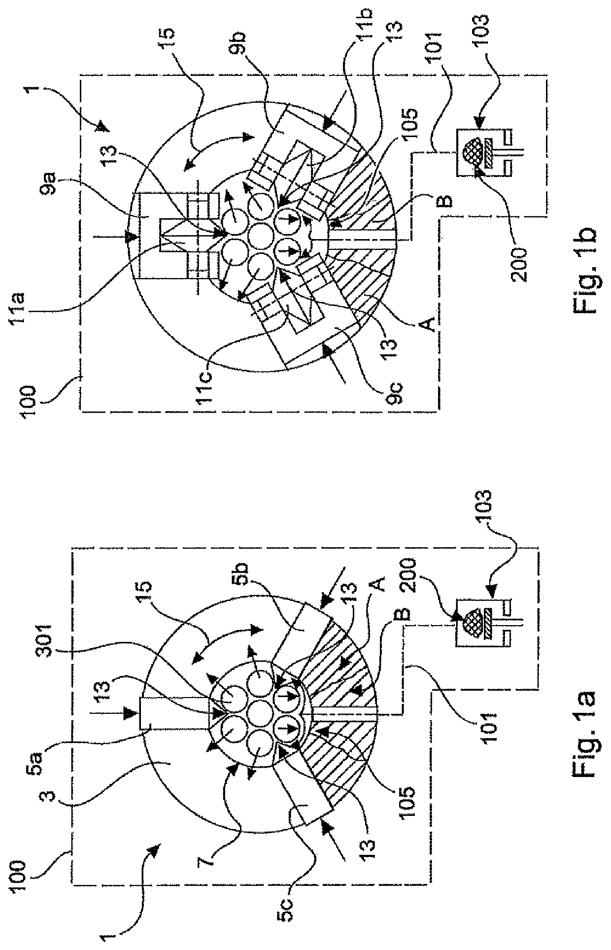 Tensioning cable spreading device and tensioning cable lubrication device and method