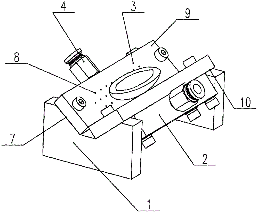 Air-flotation setting-right positioning apparatus for betel nuts
