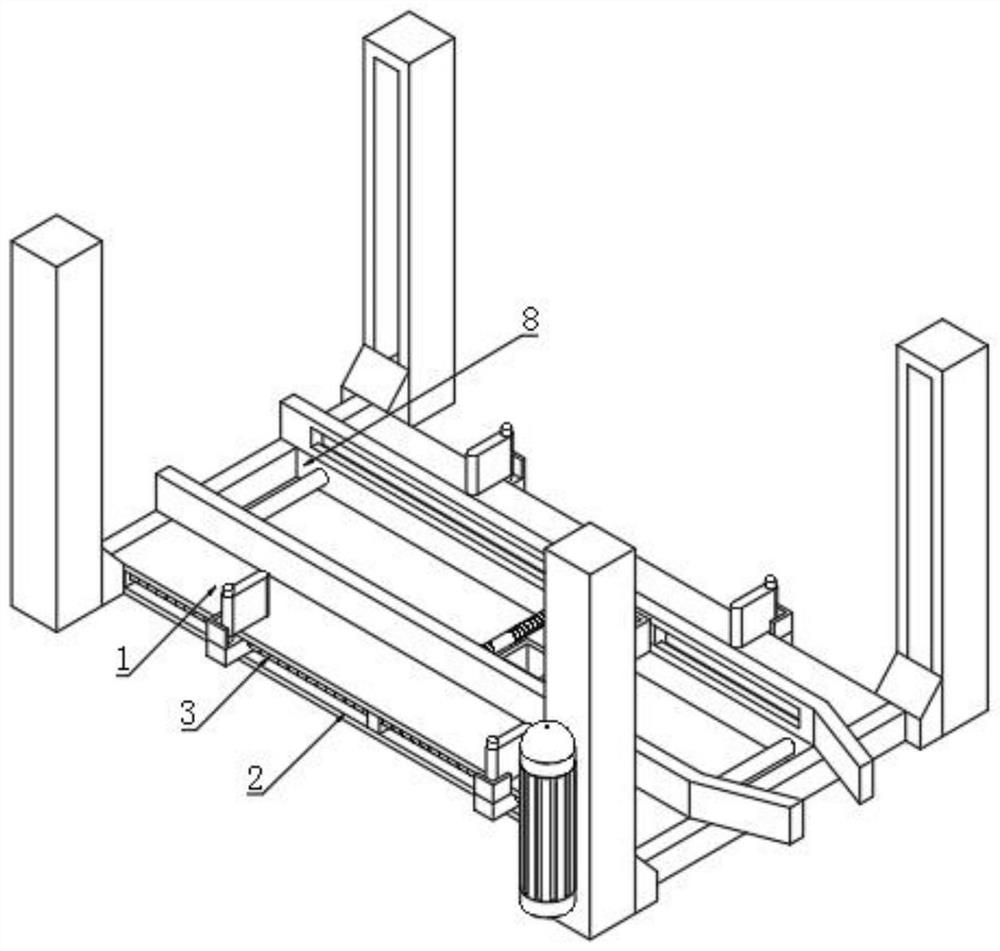 Finished automobile lifting device for automobile inspection