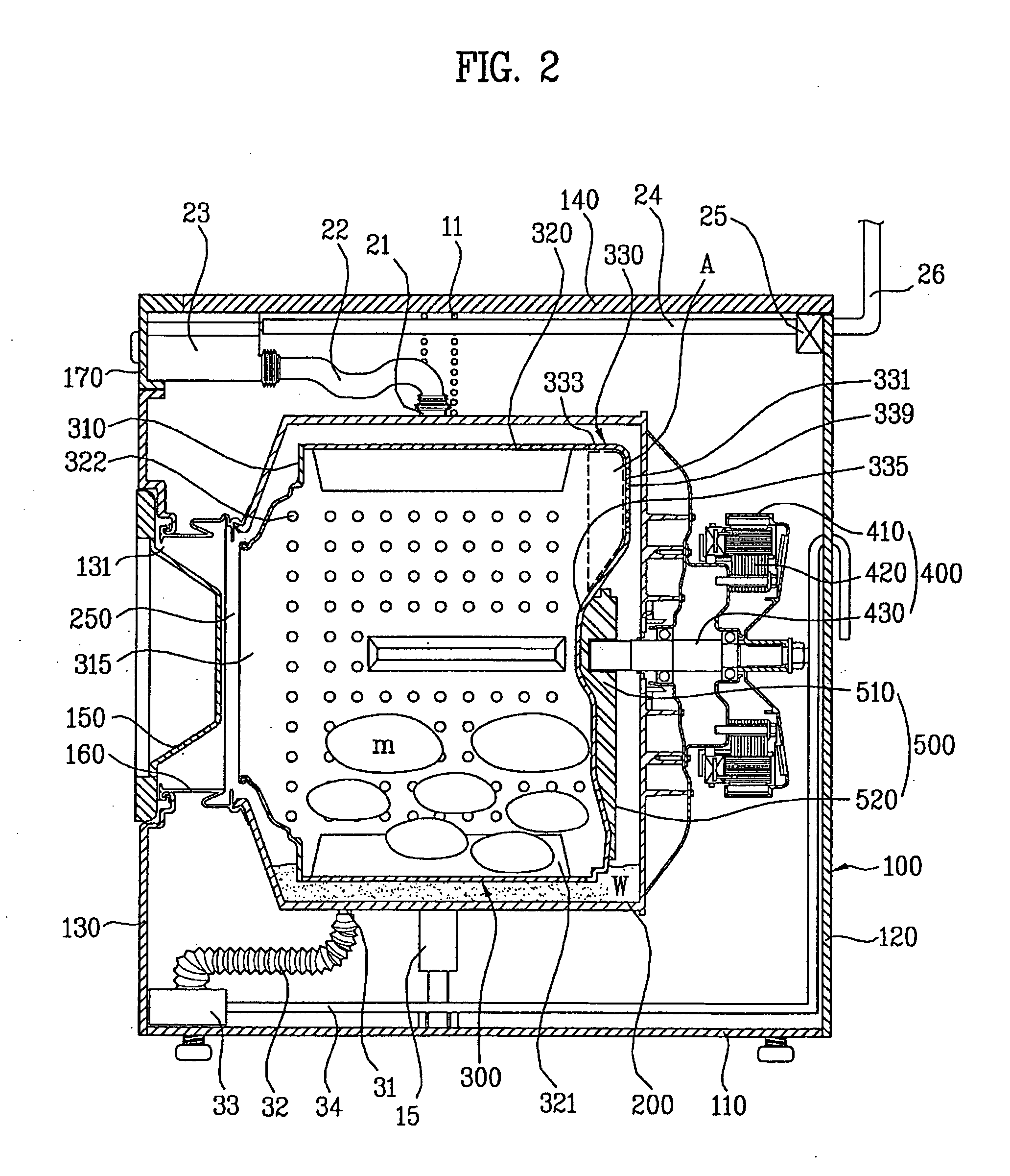 Drum assembly in washing machine and method for fabricating the same