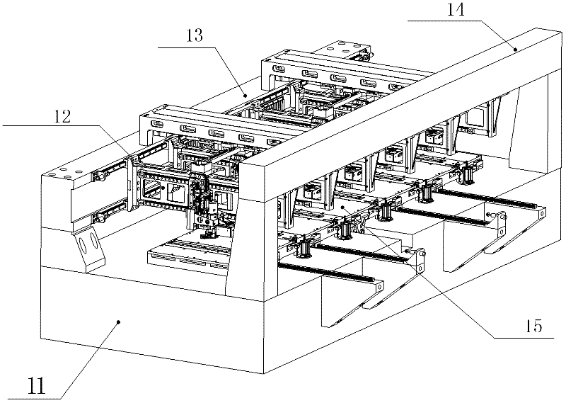 Multi-shaft cascaded mechanical drilling machine