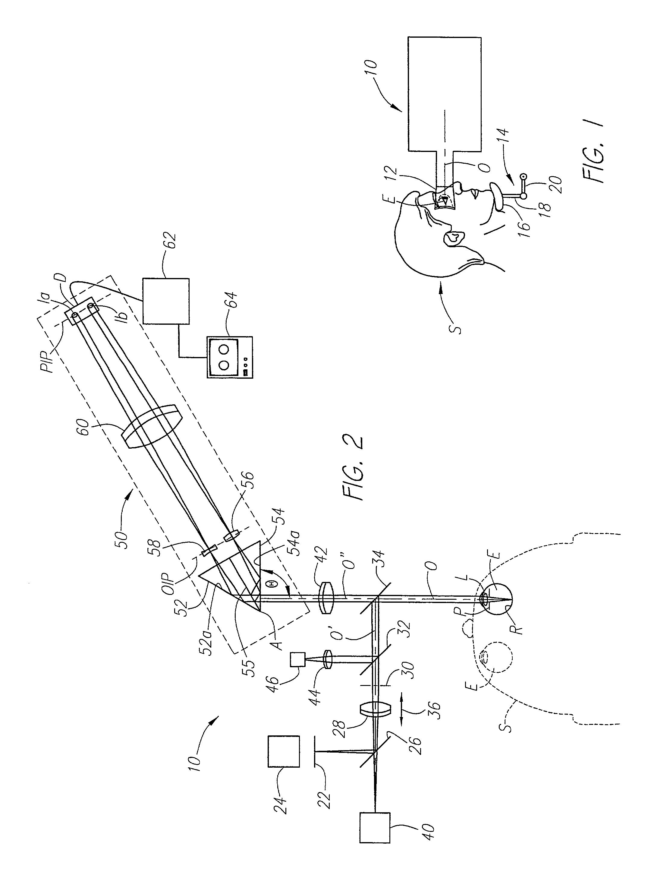 Method and apparatus for measuring optical aberrations of the human eye