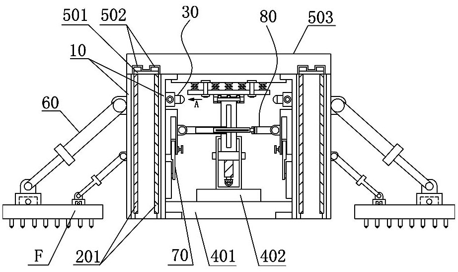 Supporting device specially used for flyover box culvert pouring