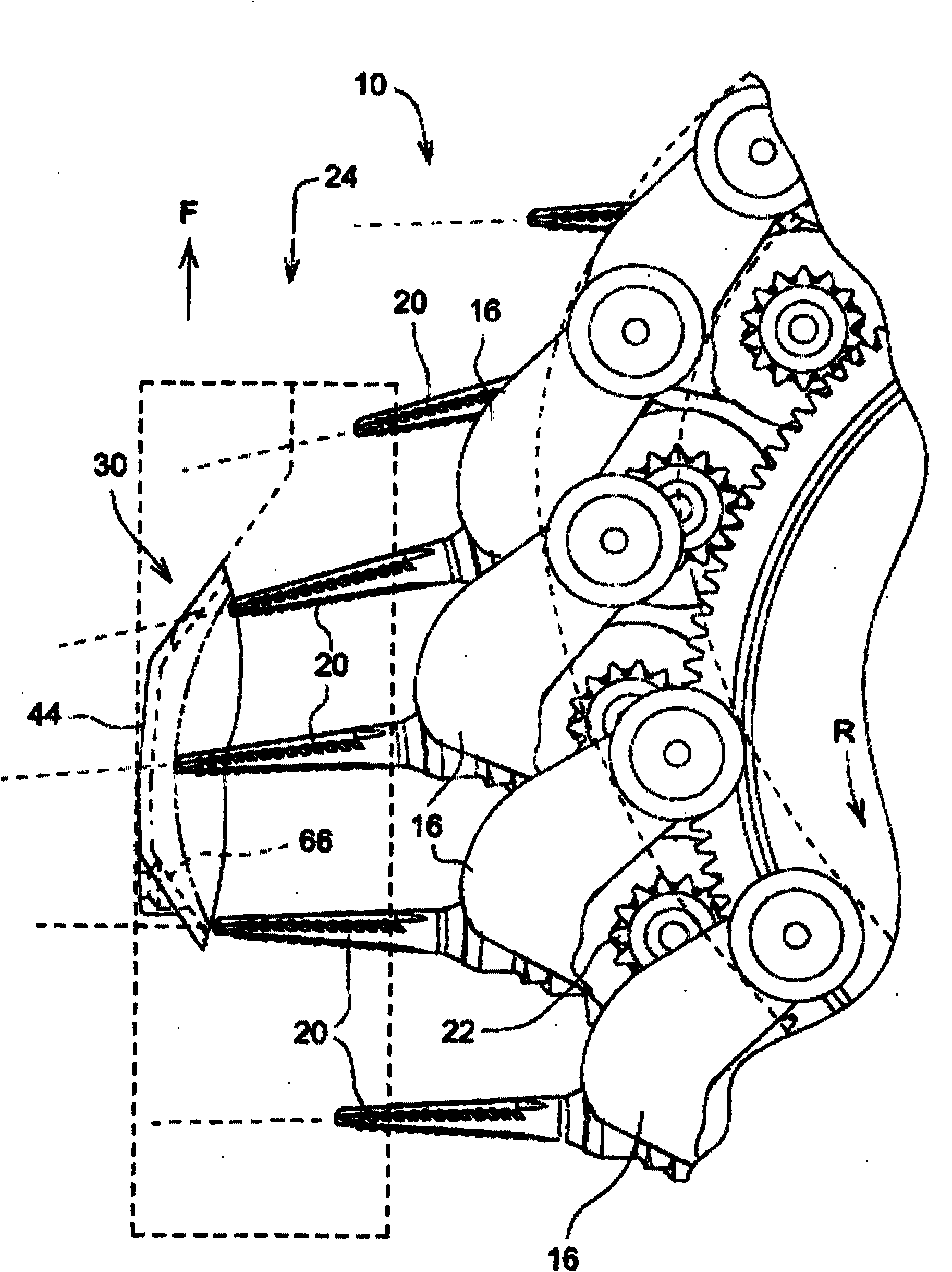 Scrapping plate for a cotton picker