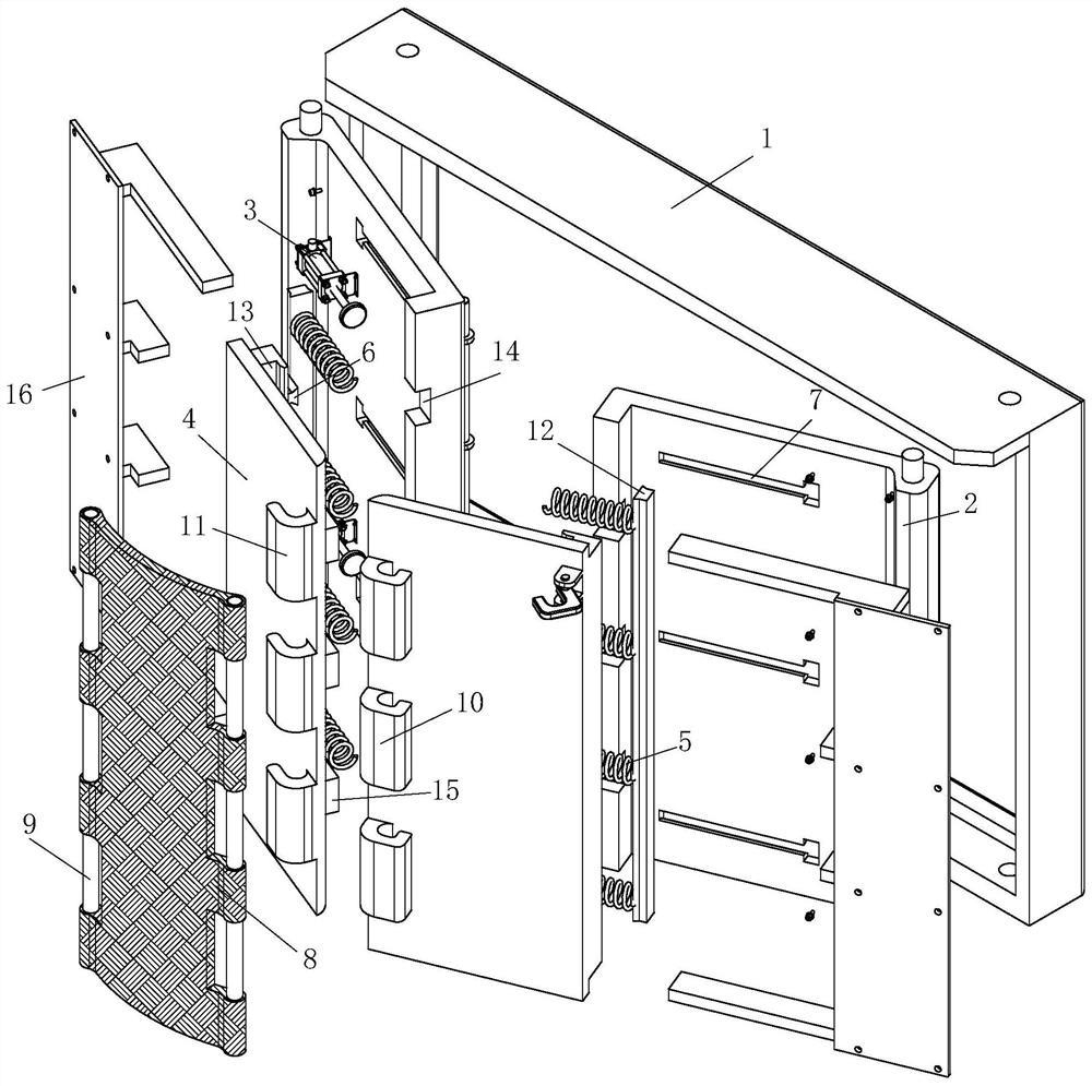 Flexible recoil type impact-resistant anti-explosion door