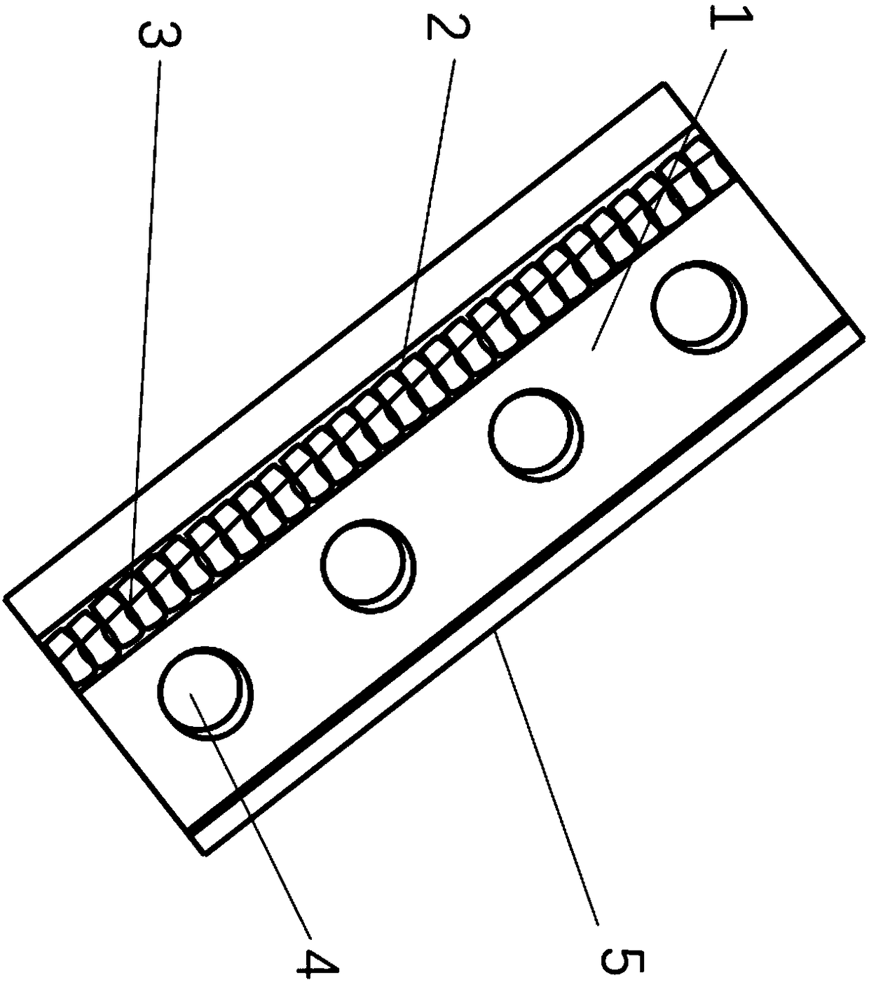 Choke groove matching apparatus equipped with spring piece