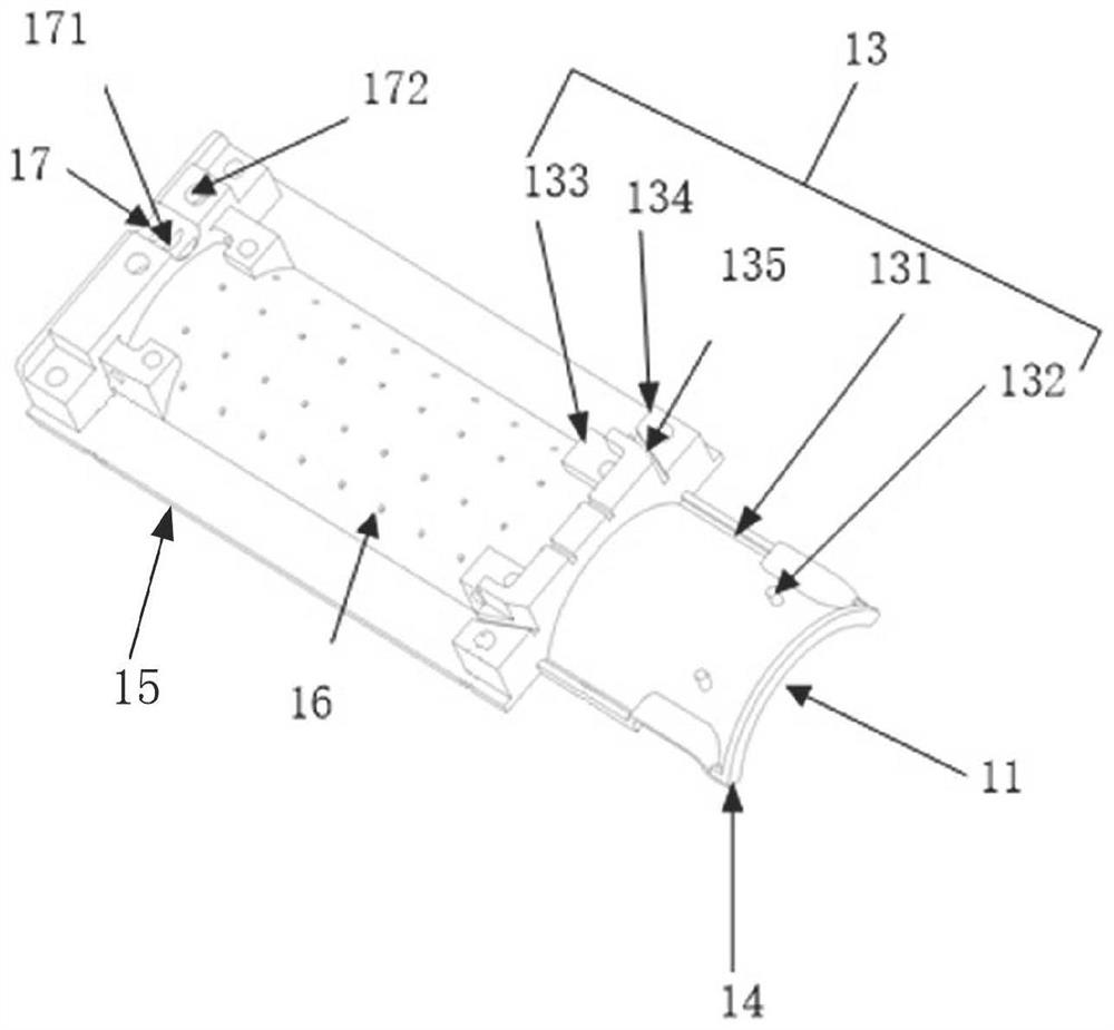 Receiving coil structure for magnetic resonance imaging and assembly system