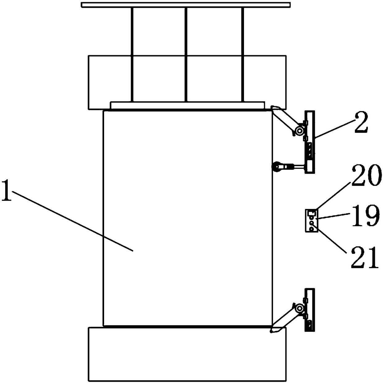 Elevator cabin position detection device