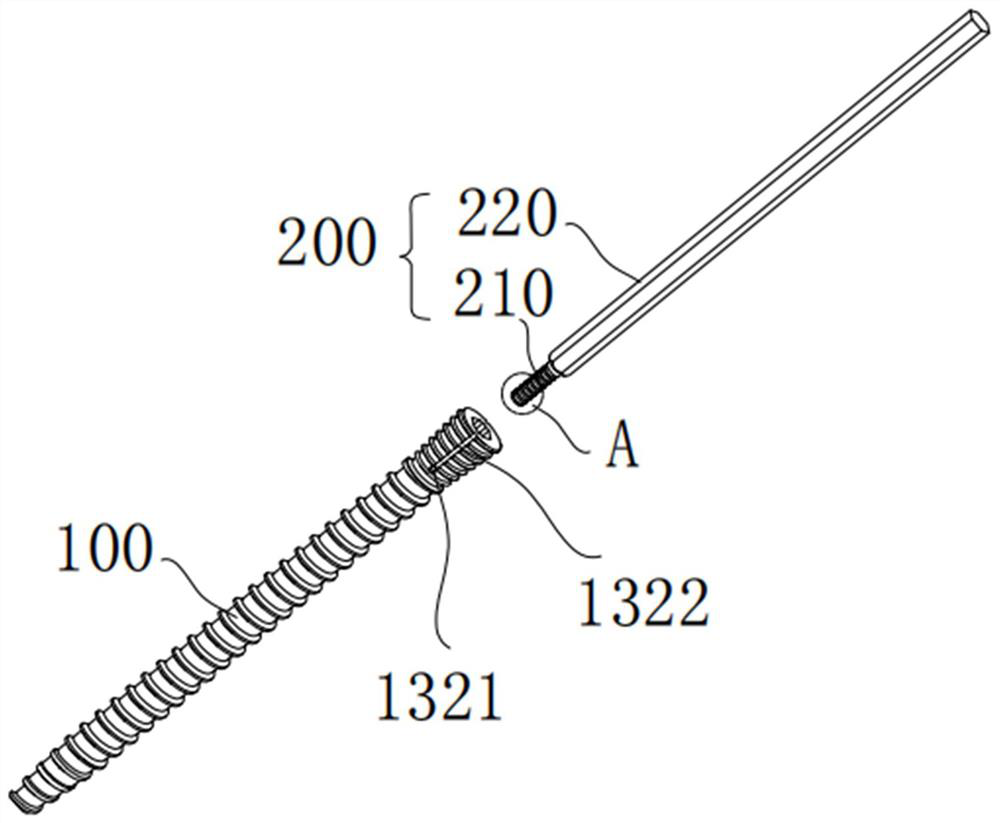 Bone screw and knotting-free bone setting system